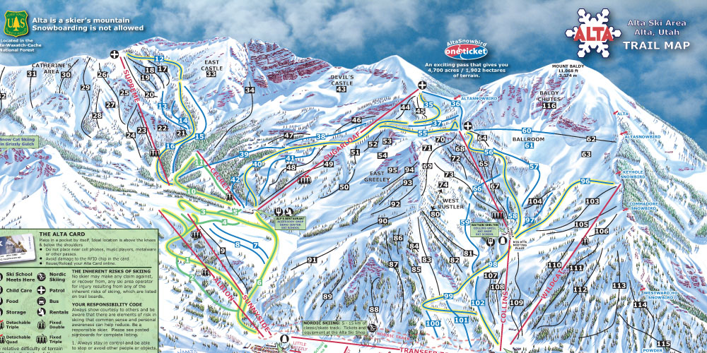 Alta Trail Map